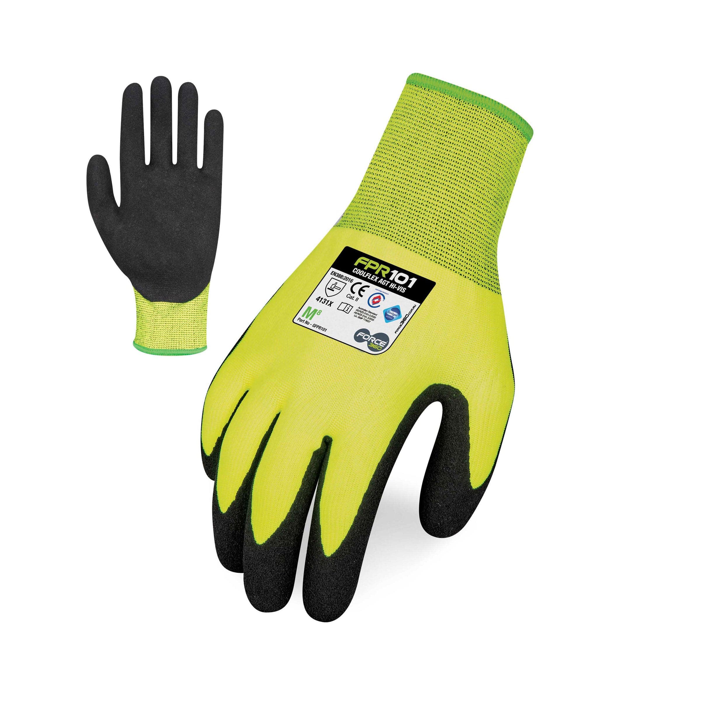 Force360 Coolflex AGT Hi Vis Nitrile Glove