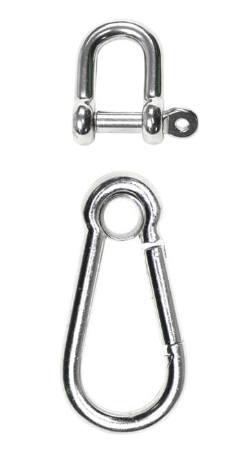Austlift S/S Snap Hook DIN 5299 G316 C/W Eyelet with Dee Shackle - 6mm