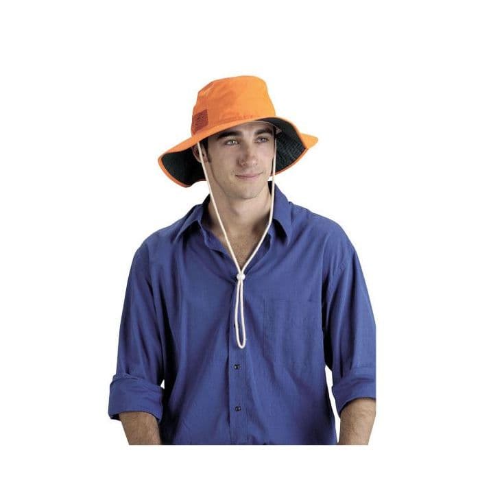 Elliotts High Vis Orange Broad Brim Hat